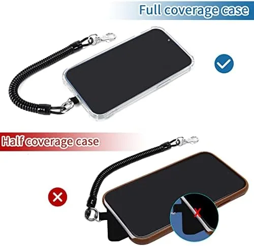The Doormoon Phone Lanyard Leash with 4 Patch, 2* Phone Tether compared in context