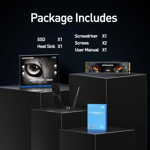 The MOVE SPEED HB7450 2TB SSD for PS5 with Heatsink TLC compared in context