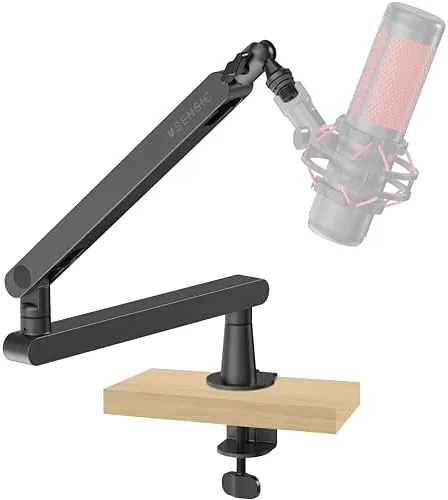 SA-30 LP Low Profile Microphone Boom Arm, 360° Rotatable Mic Stand, Low Profile Microphone Review: Tested and Rated