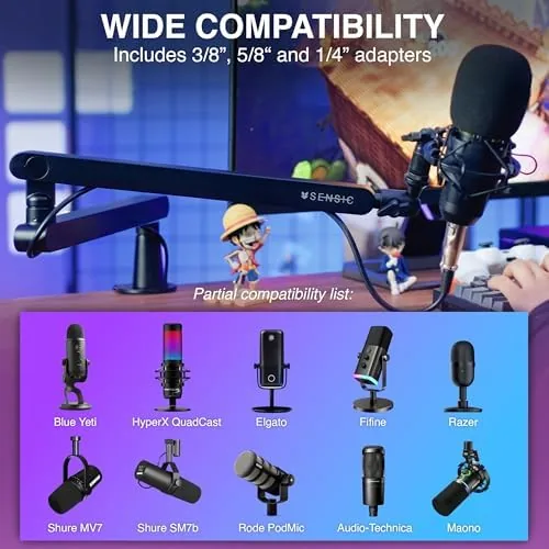 Close look at the SA-30 LP Low Profile Microphone Boom Arm, 360° Rotatable Mic build quality