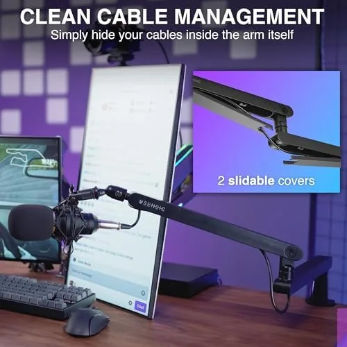 Testing the SA-30 LP Low Profile Microphone Boom Arm, 360° Rotatable Mic over two weeks