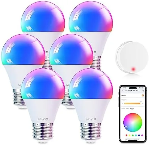 Consciot Smart Light Bulbs with Remote Control, LED Light Bulb That Works with Alexa Review: Tested and Rated