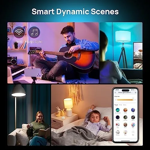 Another view of the Consciot Smart Light Bulbs with Remote Control, LED Light Bulb