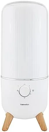 Homedics Ultrasonic Humidifier, Bedrooms and Home Offices, 0.97-Gallon Tank | 45-Hour Runtime, Visible Ultra-Quiet Review: Tested and Rated