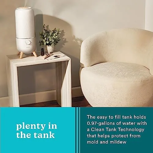 The Homedics Ultrasonic Humidifier, Bedrooms and Home Offices, 0.97-Gallon Tank | compared in context