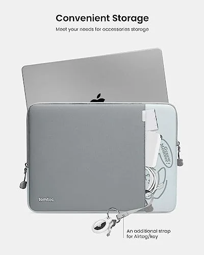 The tomtoc 360° Protective Laptop Sleeve for 13-inch MacBook Air M5/A3449 compared in context