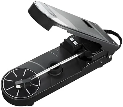 The Audio-Technica AT-SB727 Sound Burger Portable Bluetooth Turntable, Black in real use