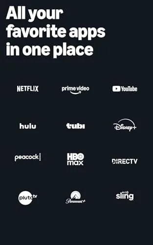Fire TV home screen showing the AI search results across streaming apps