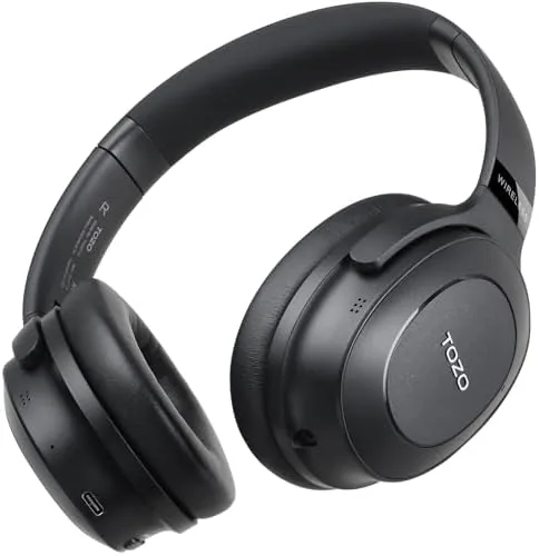 TOZO Hybrid Active Noise Cancelling Headphones, Wireless Over Ear Bluetooth Headset, 40H Playtime, Hi-Res Review: Tested and Rated