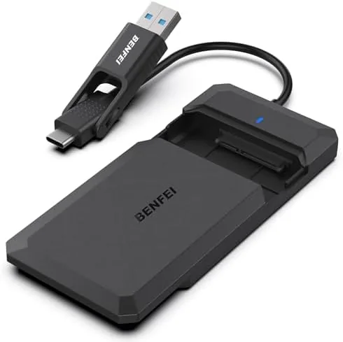 BENFEI 2.5 Inch SATA to USB Tool Free External Hard Drive Enclosure, USB Type-C/Type-A Review: Tested and Rated