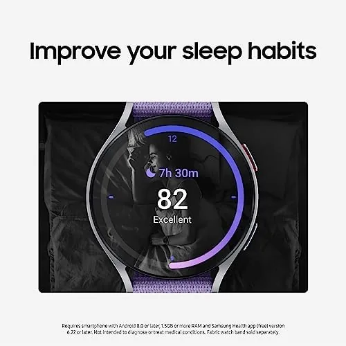 The Galaxy Watch 6 displaying a sleep score and stages