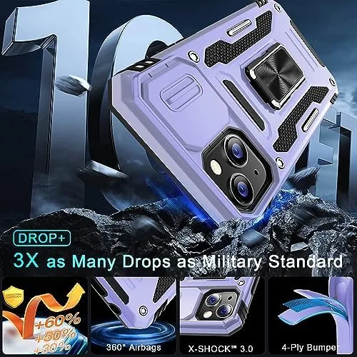 The DEERLAMN Case for iPhone 13/iPhone 14 6.1-Inch with Slide Camera in real use