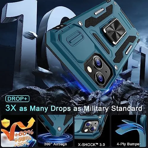 The DEERLAMN Case for iPhone 13/iPhone 14 6.1-Inch with Slide Camera in real use