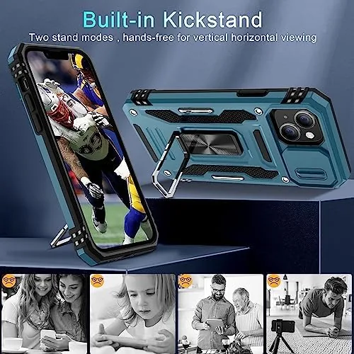 Another view of the DEERLAMN Case for iPhone 13/iPhone 14 6.1-Inch with Slide Camera