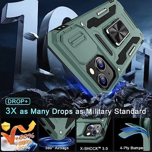 The DEERLAMN Case for iPhone 13/iPhone 14 6.1-Inch with Slide Camera in real use