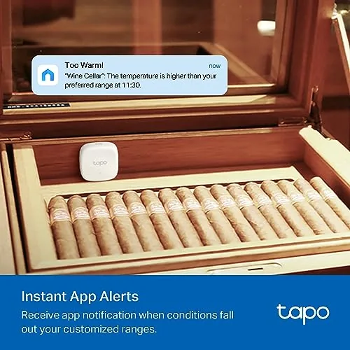 Another view of the Tapo Smart Temperature and Humidity Sensor, Requires Tapo Hub, T310