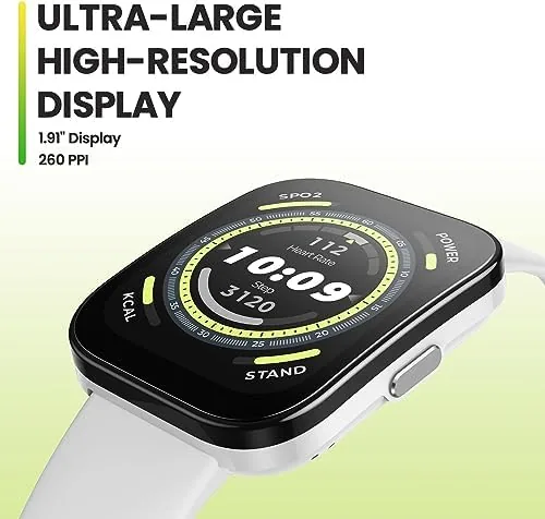 Close look at the Amazfit Bip 5 Smart Watch, 1.9" Screen, 10-Day Battery, GPS build quality