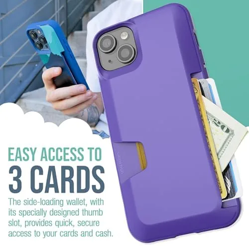 Close look at the Smartish iPhone 15 Plus Wallet Case, Card Holder, Wallet Slayer build quality