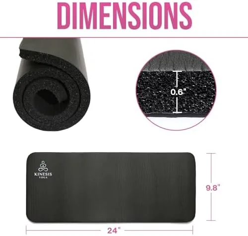 Close look at the Kinesis Yoga Knee Pad Cushion - 0.6 Inch (15mm) Thick build quality