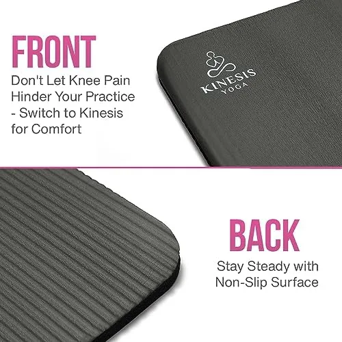 The Kinesis Yoga Knee Pad Cushion - 0.6 Inch (15mm) Thick compared in context
