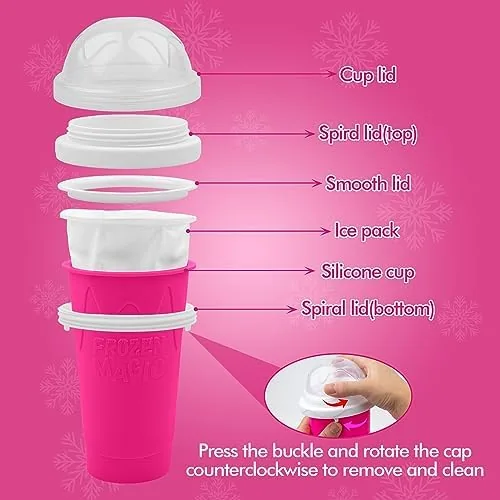 The Slushie Maker Cup, Magic Quick Frozen Smoothies Cups for Homemade compared in context