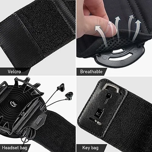The phone holder strap wrapped flat on a table showing its width and fastener