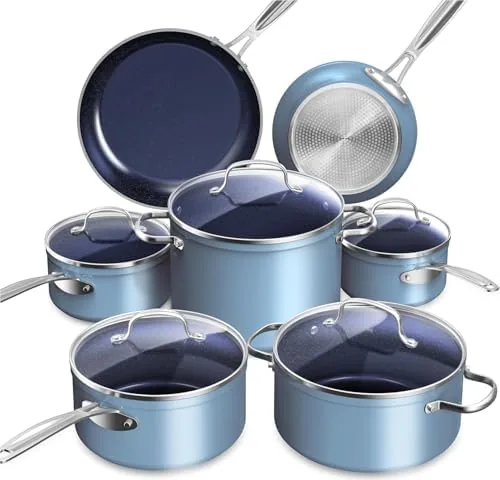 Nuwave Healthy Duralon Blue Ceramic Cookware Set Review: Nonstick Without the Guilt