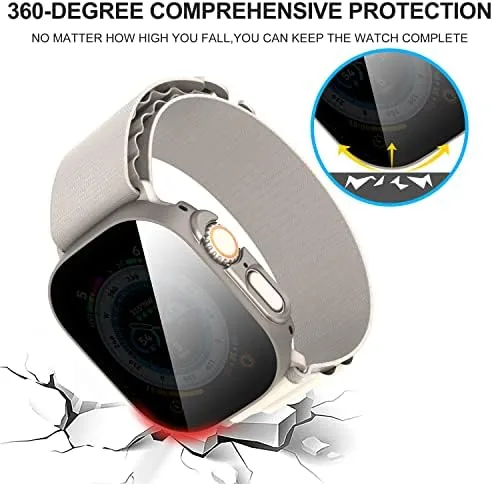 The Suoman for Apple Watch Ultra 3/2/1 49mm Privacy Screen Protector in real use