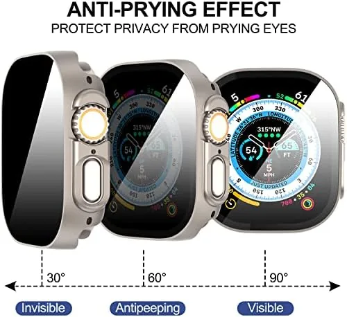 The Suoman for Apple Watch Ultra 3/2/1 49mm Privacy Screen Protector compared in context