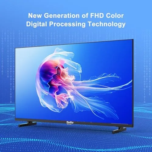 Another view of the TuTu 32 Inch HD TV, 2K LED Small Flat Screen