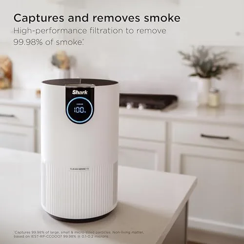 Another view of the Shark Clean Sense Air Purifier with Odor Neutralizer, HP132, White
