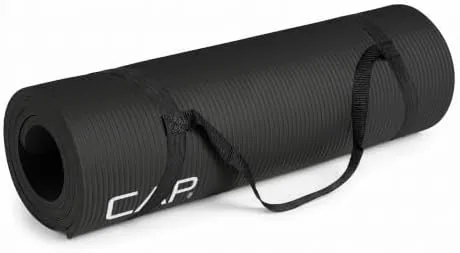 CAP Barbell 1/2-Inch High Density Exercise Yoga Mat with Strap | Multiple Options Review: Tested and Rated