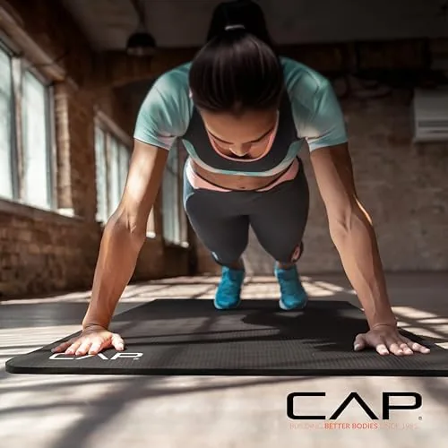 The CAP Barbell 1/2-Inch High Density Exercise Yoga Mat with Strap compared in context