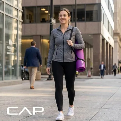 Testing the CAP Barbell 1/2-Inch High Density Exercise Yoga Mat with Strap over two weeks
