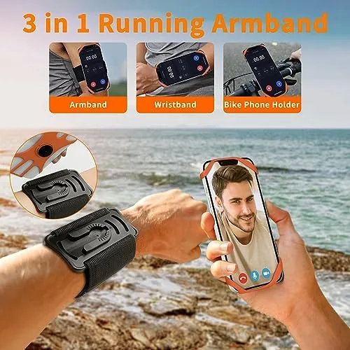 Close up of the detachable strap and the 360 degree rotating mount