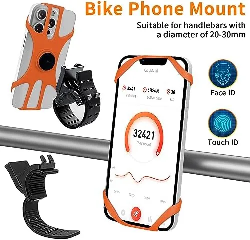 The phone holder in wrist mode during a gym workout session