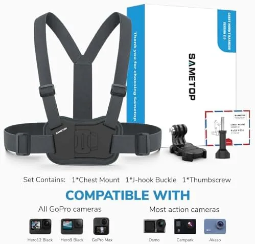 Another view of the Chest Mount Harness Strap Chesty Body Mount for GoPro DJI