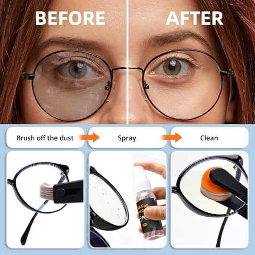 The Glasses Cleaner Eyeglass Cleaning Kit with Anti Fog Spray, Microfiber in real use