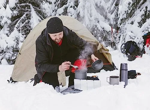 Testing the 16 Plates Aluminum Stove Windshield with Drawstring Bag | for over two weeks