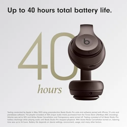 The Beats Studio Pro Premium Wireless Over-Ear Headphones- Up to 40-Hour in real use