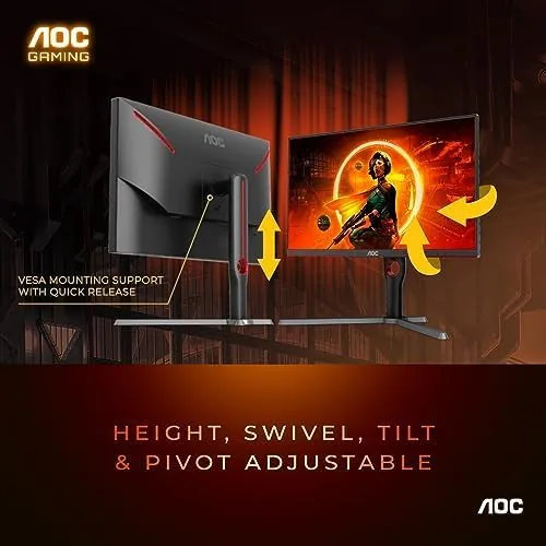 The AOC 27 Inch Gaming Monitor QHD 180Hz Mini-LED HDR1000, Q27G3XMN compared in context