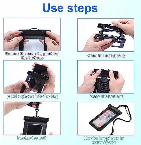 Testing the 4 Pack Waterproof Phone Pouch IPX8 Universal Waterproof Case Dry over two weeks