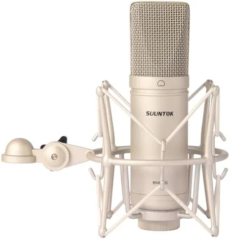Condenser Microphone XLR, Large Diaphgram Professional Recording Cardioid Microphone Kit with Shock Mount, for Review: Tested and Rated