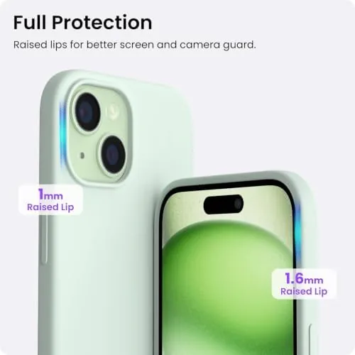 The ORNARTO Compatible with iPhone 15 Case 6.1, Slim Liquid Silicone in real use