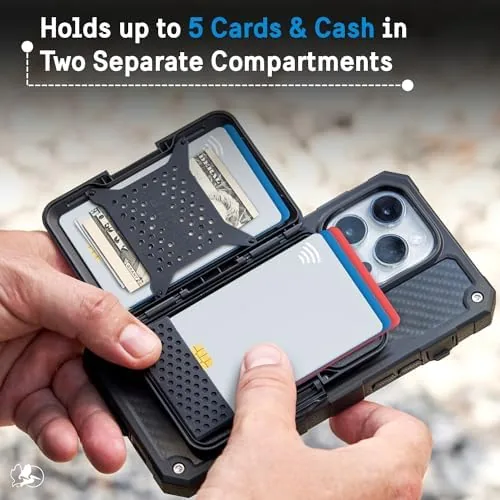 The Pelican MagSafe Wallet with RFID Blocking for Cards and Cash in real use