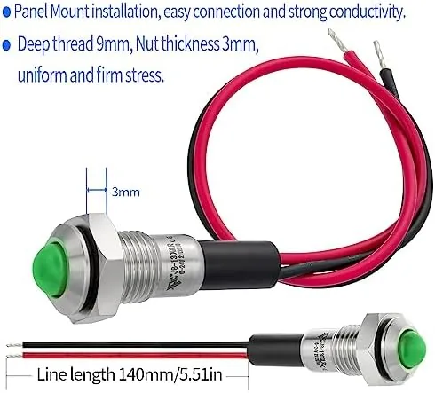 Testing the UL Listed Mini Indicator Light 8mm 0.31" Waterproof Domed Metal over two weeks