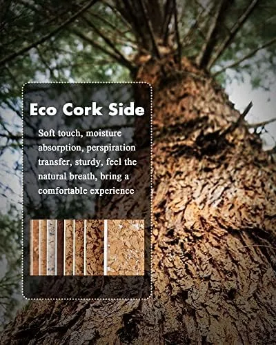 The YSAGi Double-Sided Cork PU Leather Waterproof Desk Pad Protector for in real use