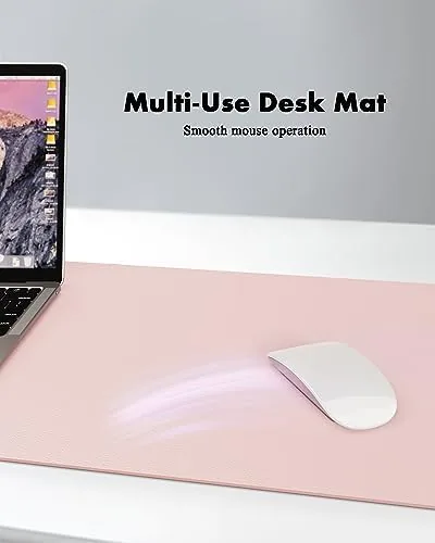 The YSAGi Double-Sided Cork PU Leather Waterproof Desk Pad Protector for compared in context