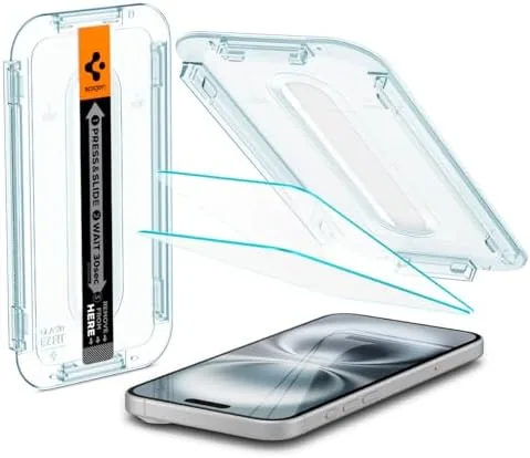 Spigen GlasTR EZ FIT Screen Protector for iPhone 16 Plus/15 Plus | 9H+ tempered Review: Tested and Rated