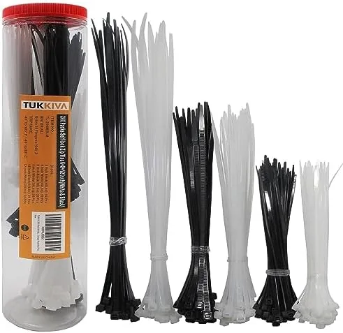 Overview of the Zip Ties Assorted Sizes 6+8+12 Inch 200 Pack in Black